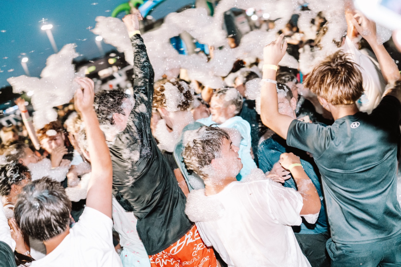 Students celebrating at a CYC event
