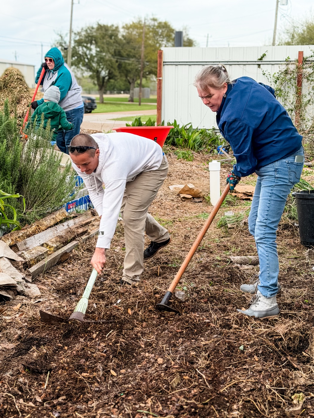Citymark volunteers serving in League City
